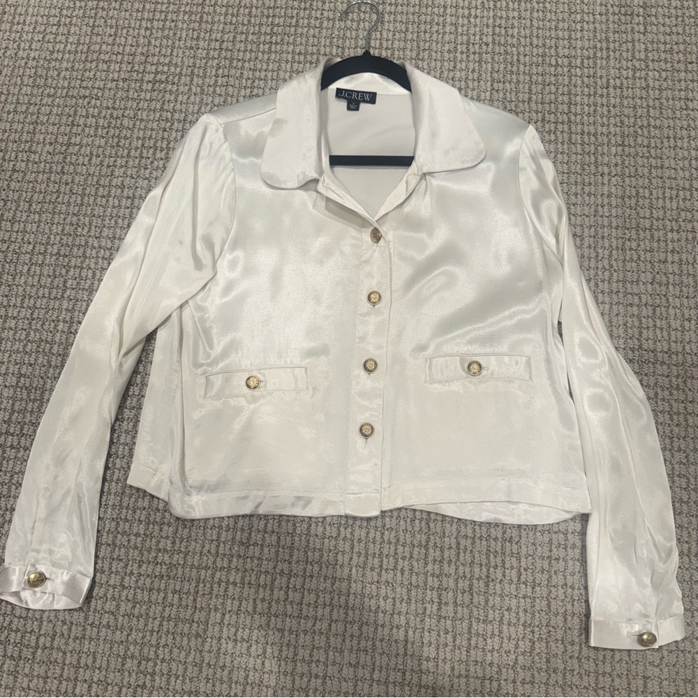 J.Crew Satin Button-up Boise